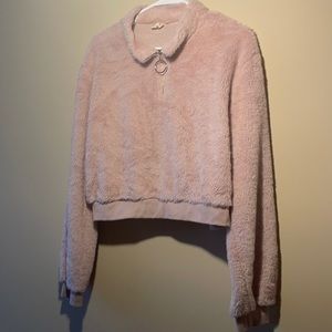 Fuzzy long sleeve